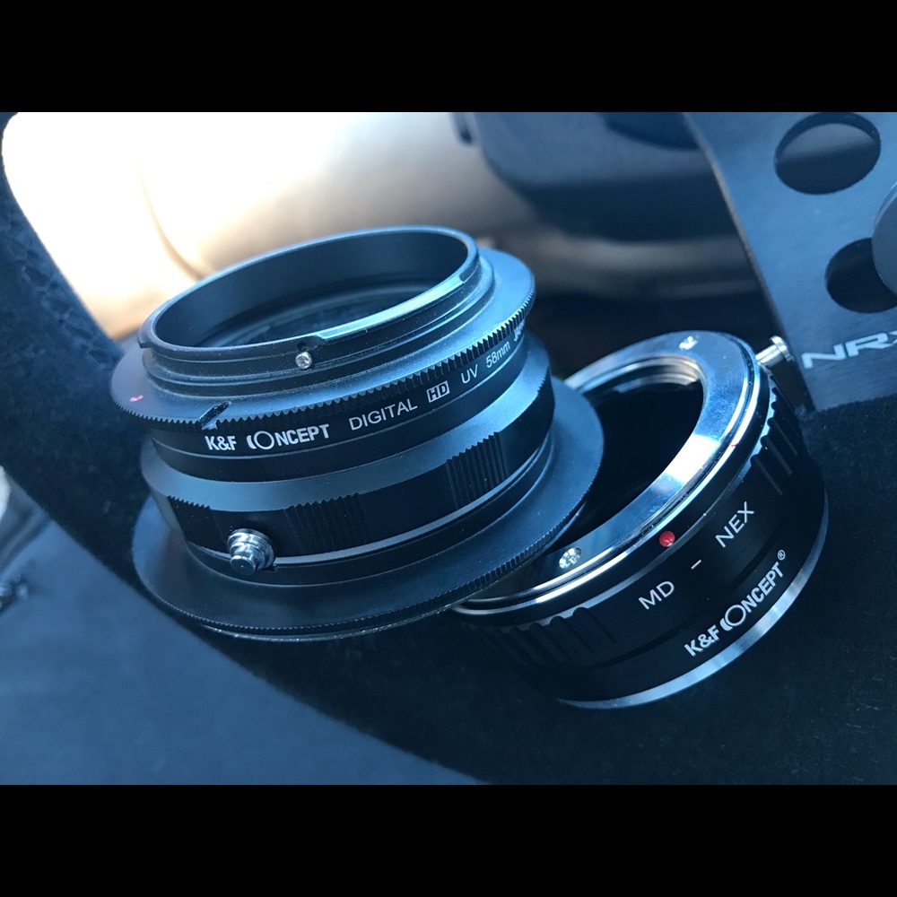 58mm lens and adapter k&f concept